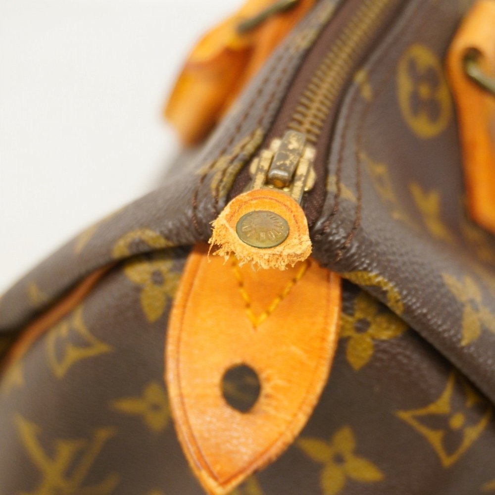 LOUIS VUITTON Authentic Brown Monogram Speedy 30 Bag - Picture 6 of 16
